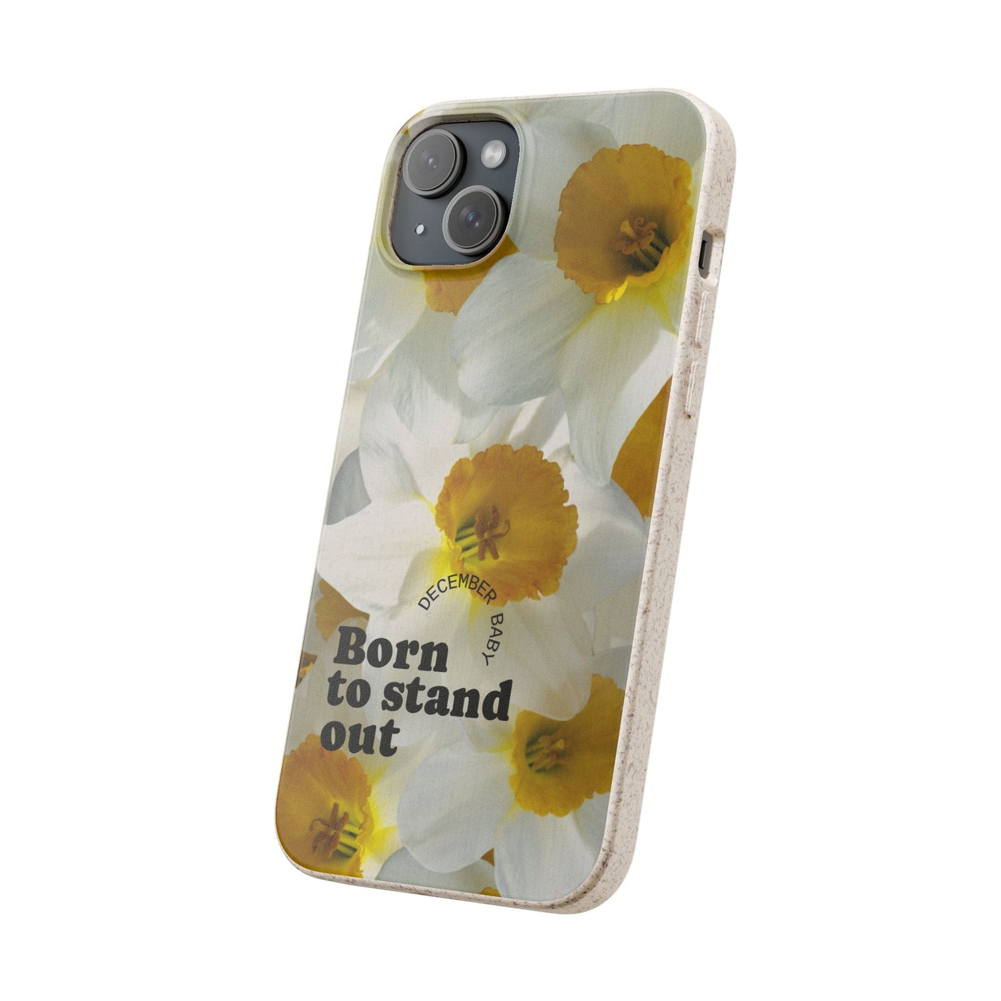 December Eco-friendly birth flower - Biodegradable case