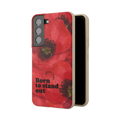 August Eco-friendly birth flower - Biodegradable case