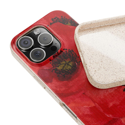 Poppy flower - Biodegradable case