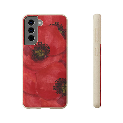 Poppy flower - Biodegradable case