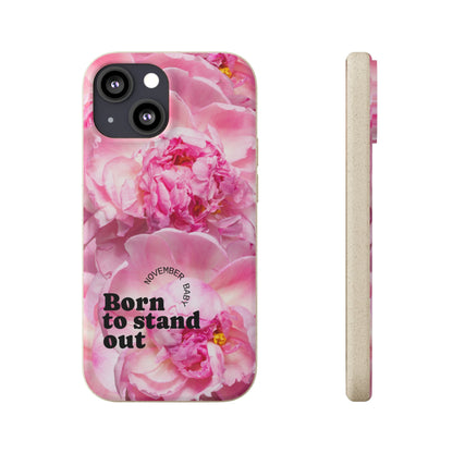 November Eco-friendly birth flower - Biodegradable case