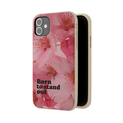 March Eco-friendly birth flower - Biodegradable case