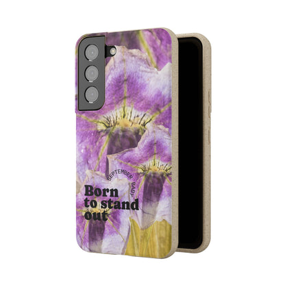 September Eco-friendly birth flower - Biodegradable case