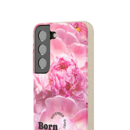 November Eco-friendly birth flower - Biodegradable case