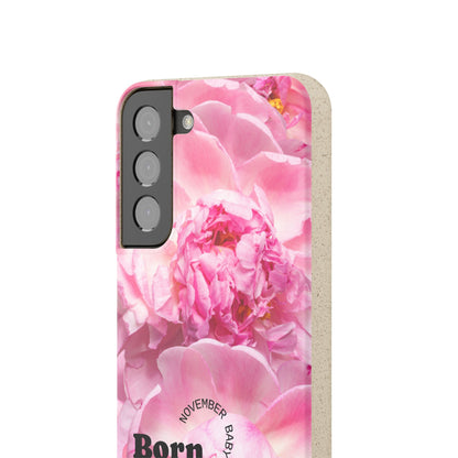 November Eco-friendly birth flower - Biodegradable case