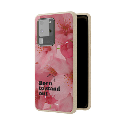 March Eco-friendly birth flower - Biodegradable case