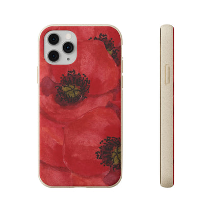 Poppy flower - Biodegradable case