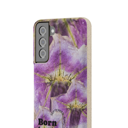 September Eco-friendly birth flower - Biodegradable case
