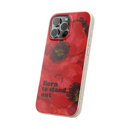 August Eco-friendly birth flower - Biodegradable case