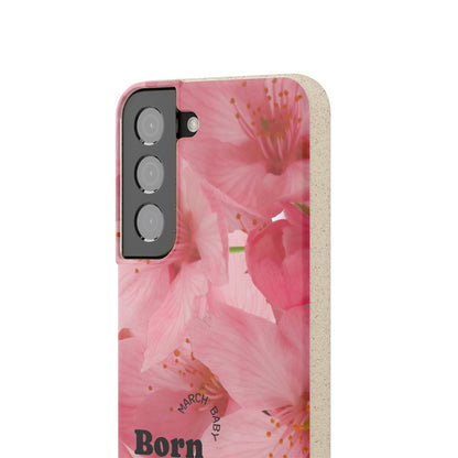 March Eco-friendly birth flower - Biodegradable case