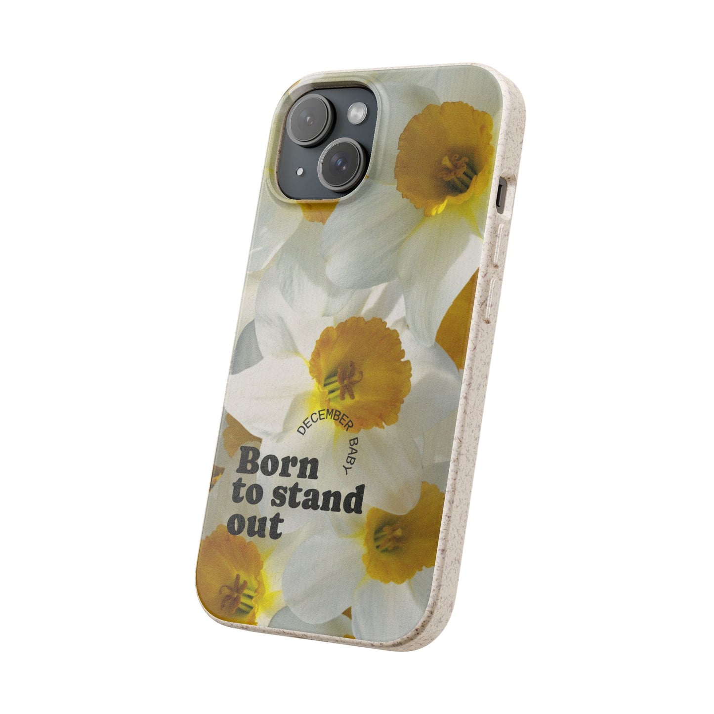 December Eco-friendly birth flower - Biodegradable case