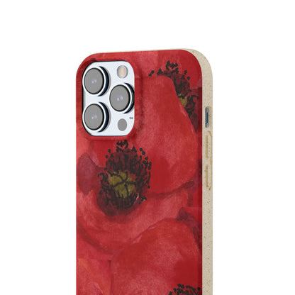Poppy flower - Biodegradable case