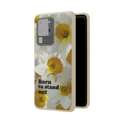 December Eco-friendly birth flower - Biodegradable case