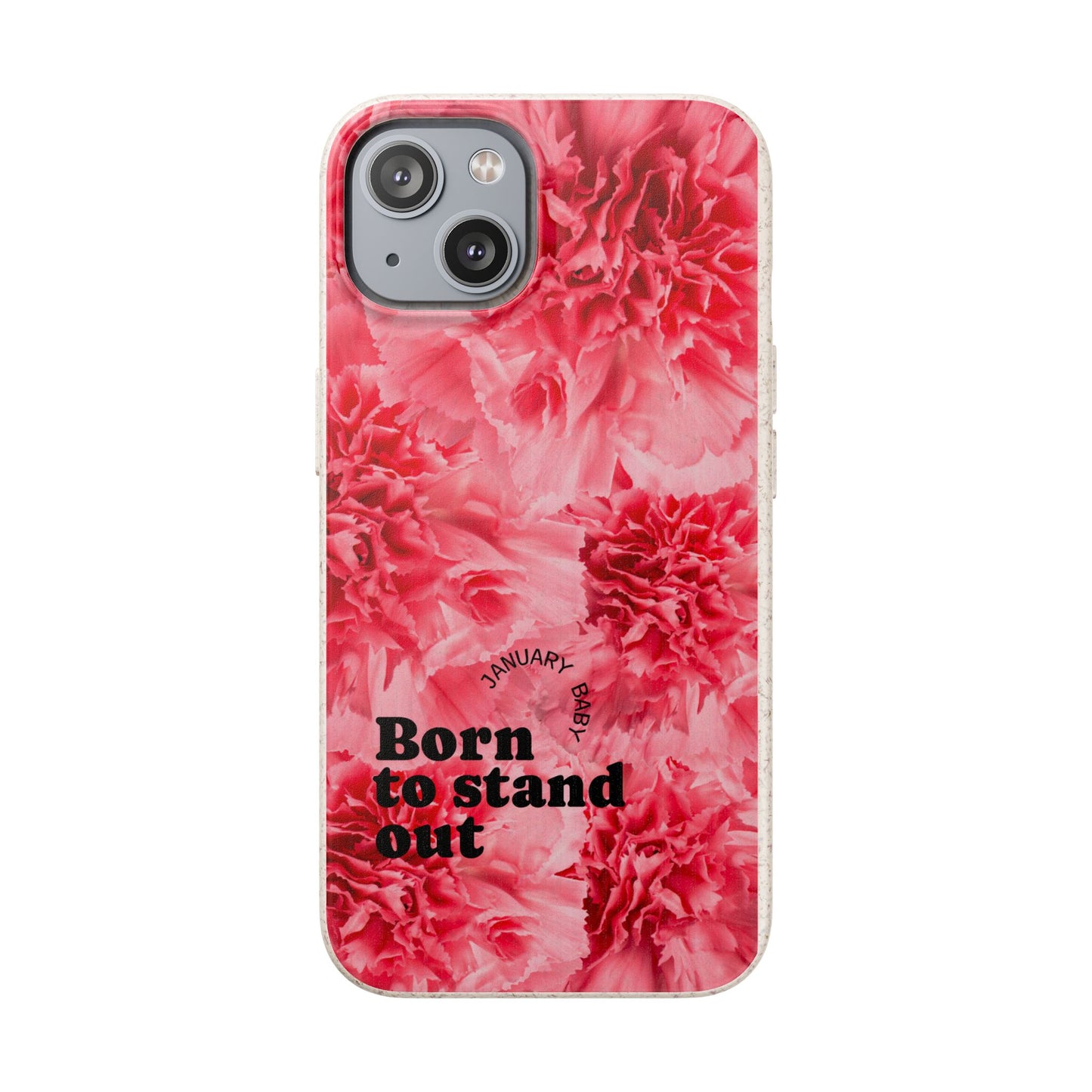 January Eco-friendly birth flower - Biodegradable case