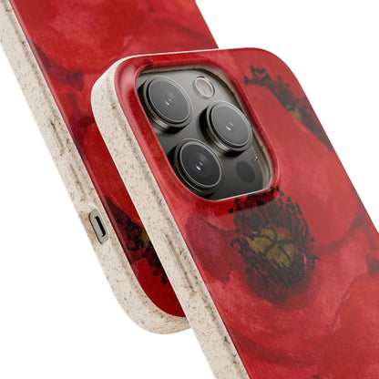 Poppy flower - Biodegradable case