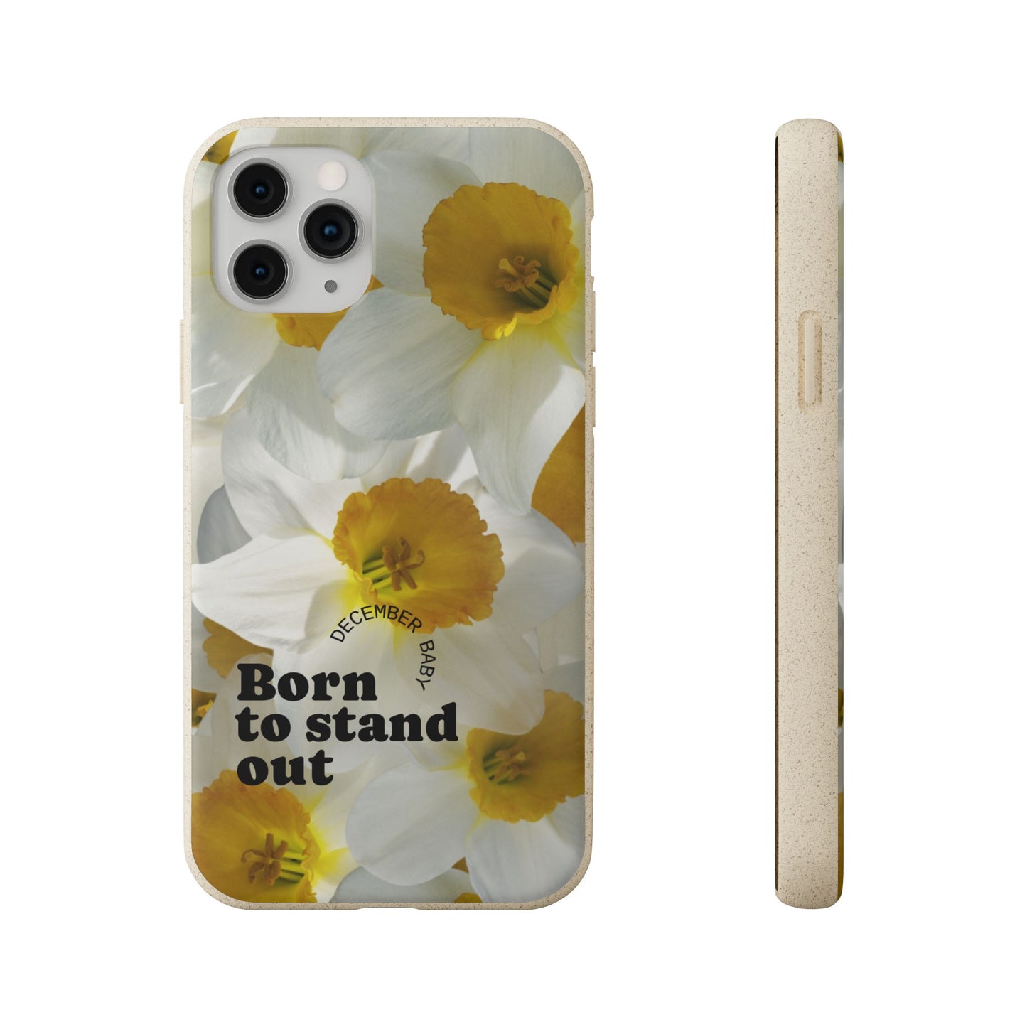 December Eco-friendly birth flower - Biodegradable case