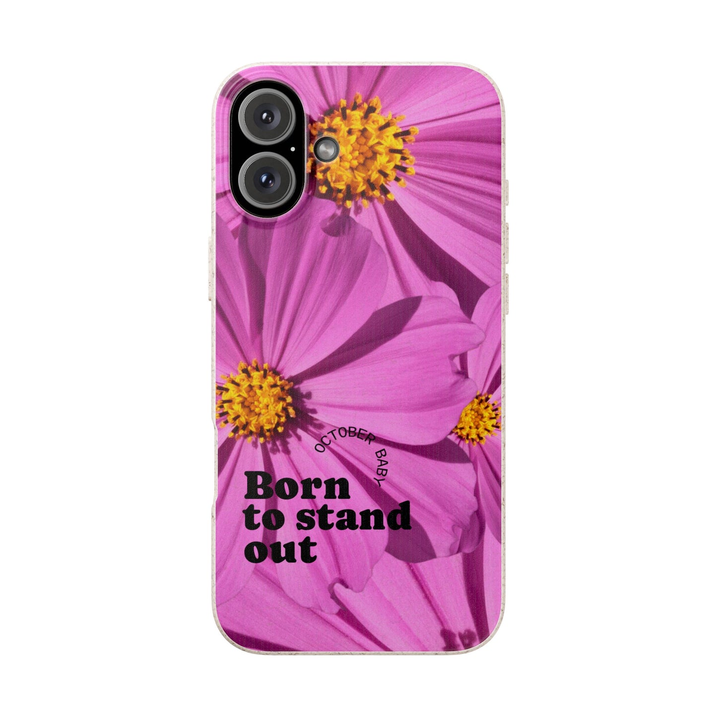 October Eco-friendly birth flower - Biodegradable case