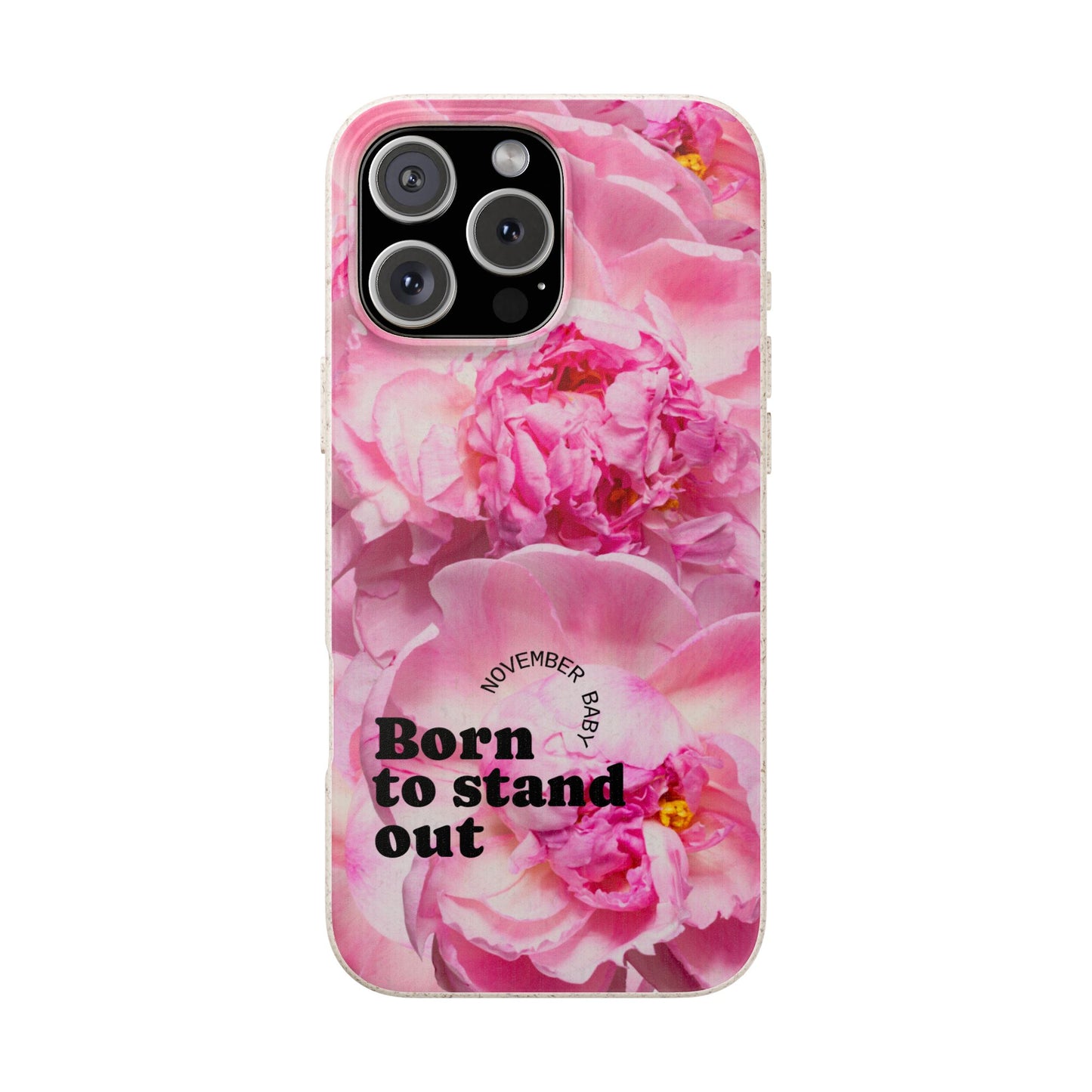 November Eco-friendly birth flower - Biodegradable case