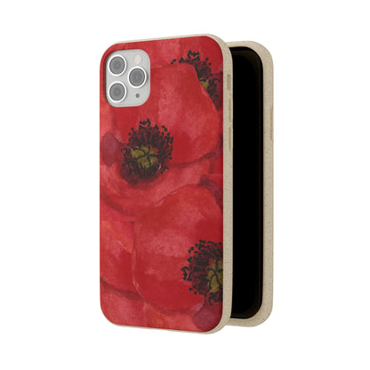 Poppy flower - Biodegradable case