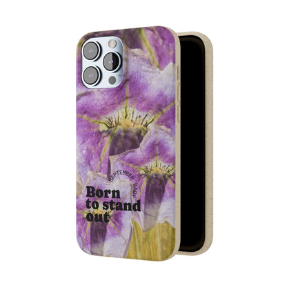 September Eco-friendly birth flower - Biodegradable case