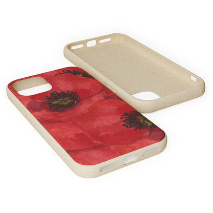 Poppy flower - Biodegradable case