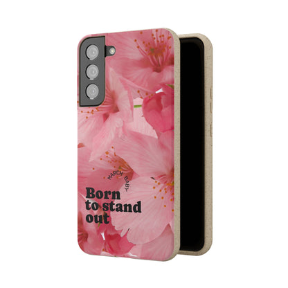 March Eco-friendly birth flower - Biodegradable case