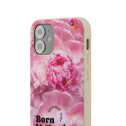 November Eco-friendly birth flower - Biodegradable case