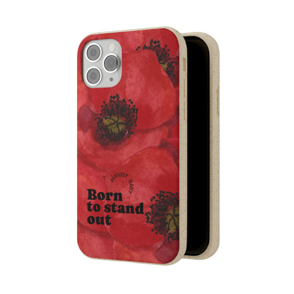 August Eco-friendly birth flower - Biodegradable case
