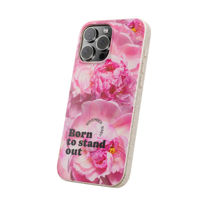 November Eco-friendly birth flower - Biodegradable case