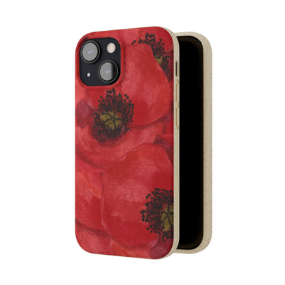 Poppy flower - Biodegradable case