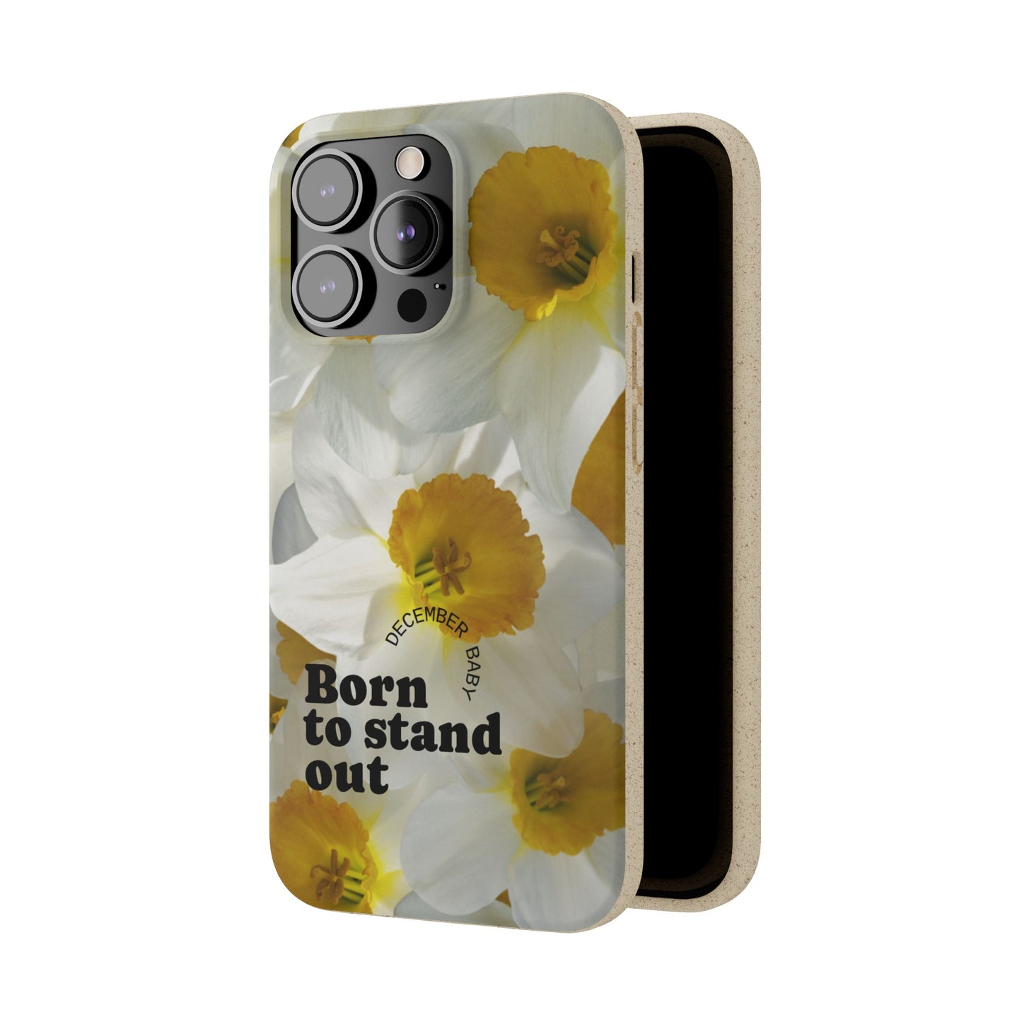December Eco-friendly birth flower - Biodegradable case