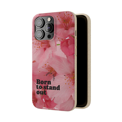 March Eco-friendly birth flower - Biodegradable case