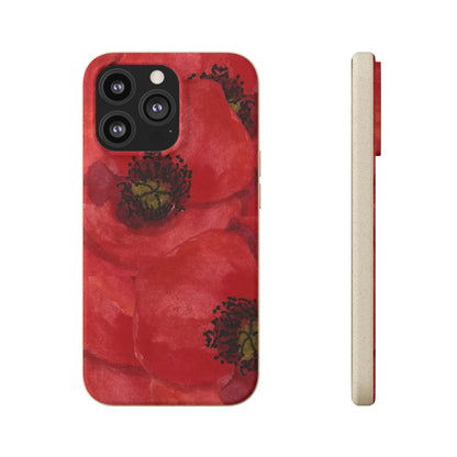 Poppy flower - Biodegradable case