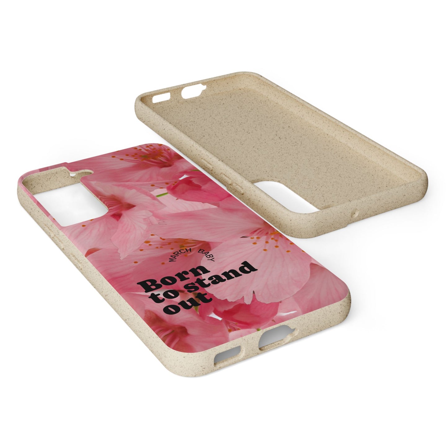 March Eco-friendly birth flower - Biodegradable case