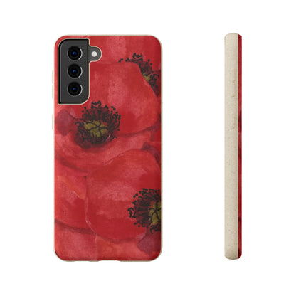 Poppy flower - Biodegradable case