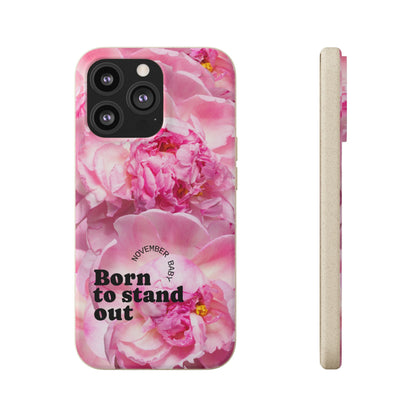 November Eco-friendly birth flower - Biodegradable case