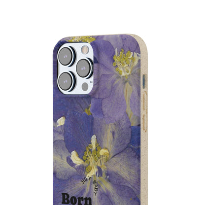 July Eco-friendly birth flower - Biodegradable case